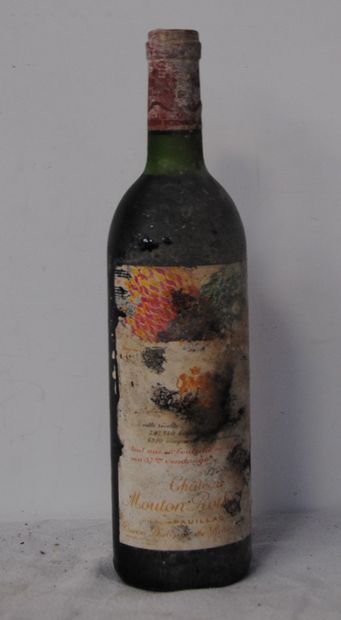 null 1 bottle CHT MOUTON ROTHSHCILD 1979 (tb, label very damaged)