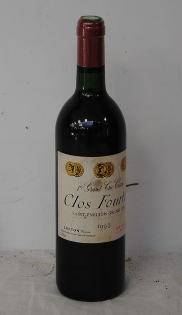 null 1 bottle CLOS FOURTET 1990 (ETIQ LEGEREMENT FANEE,BG))