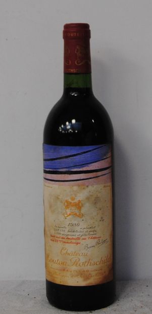 1 end CHT MOUTON ROTHSHCILD 1980 VG (dirty...