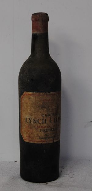 1 bout CHT LYNCH BAGES 1950 (gros demi e...