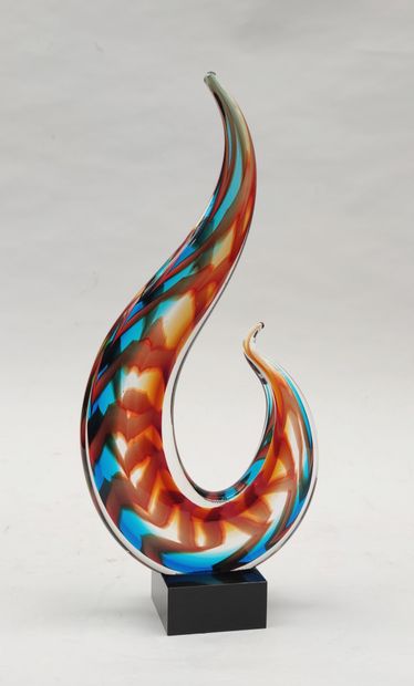 
ANONYME
Flamme
Sculpture en verre à oxydes...