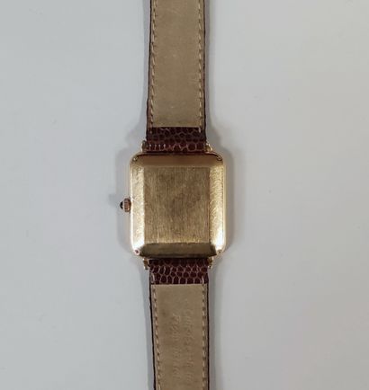null 
BALSAM & MERCIER,
men's wristwatch, 750°/00 yellow gold case, quartz movement...