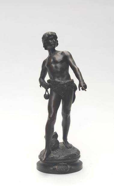 null 
Louis Auguste MOREAU (1855-1919)
David
Epreuve en bronze, fonte d'édition de...