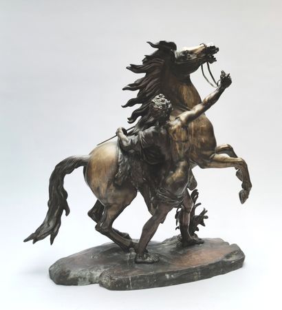null 
Guillaume COUSTOU (after)
Horse of Marly, Man handling a prancing horse
Bronze...