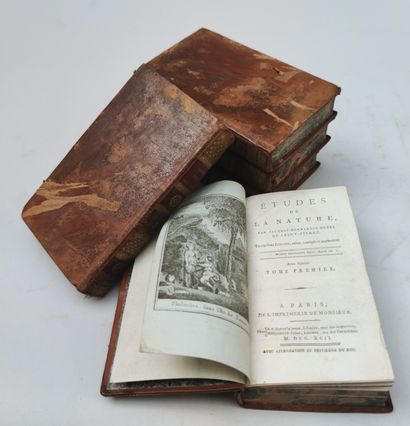 null 
BERNARDIN de SAINT-PIERRE

VOEUX D'UN SOLITAIRE, 5 volumes, 1792
