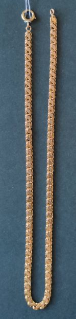 null 
NECKLACE in yellow gold 750°/°° Weight : 15.2 g