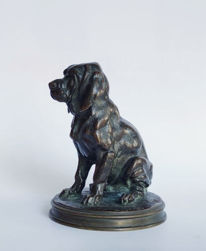null 
Alfred JACQUEMART (1824-1896)

Chien assis

Epreuve en bronze, fonte d'édition...