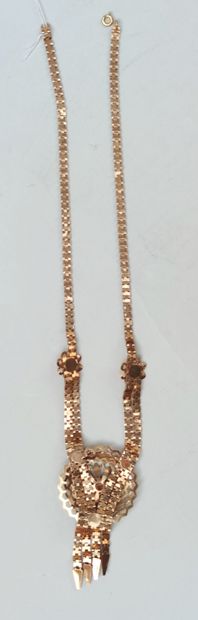 null 
NECKLACE in yellow gold 750°/°°, Weight : 25.9 g