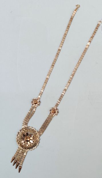 null 
NECKLACE in yellow gold 750°/°°, Weight : 25.9 g