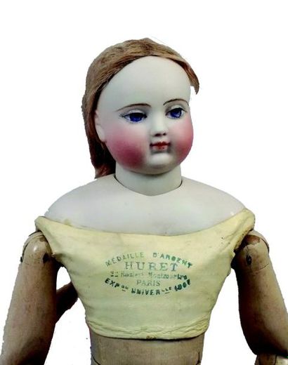 null Poupée HURET, superbe poupée parisienne (période HURET & LONCHAMBON, avec tête...