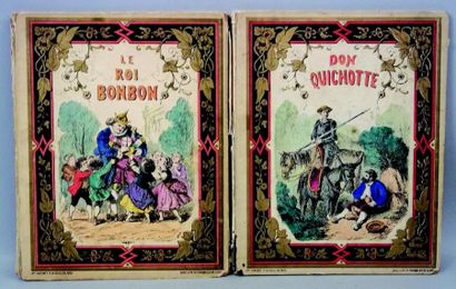 null «LE ROI BONBON», + «DON QUICHOTTE», deux très beaux albums avec couverture cartonnée...