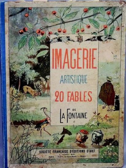 null «IMAGERIE ARTISTIQUE 20 fables de LA FONTAINE» illustrées par divers artistes,...