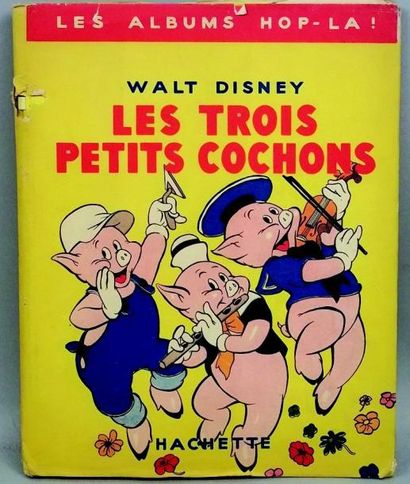 null «LES 3 PETITS COCHONS» par Walt DISNEY (Album «Hop-La!», éditions HACHETTE)...