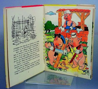 null «LES 3 PETITS COCHONS» par Walt DISNEY (Album «Hop-La!», éditions HACHETTE)...