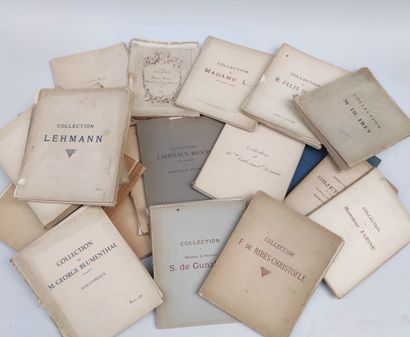 null 
LOT of old CATALOGUES of sales at the Hôtel Drouot and other places including...