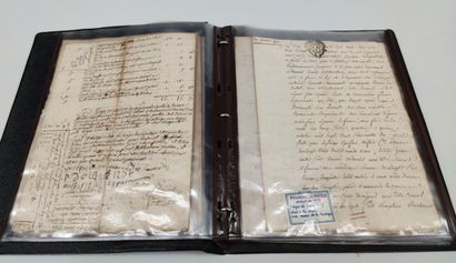  Set of old handwritten documents (about...