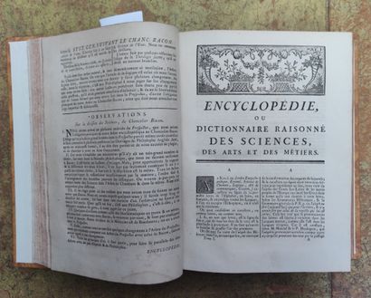 null 
DIDEROT and D'ALEMBERT

Encyclopedia or reasoned dictionary of sciences, arts...