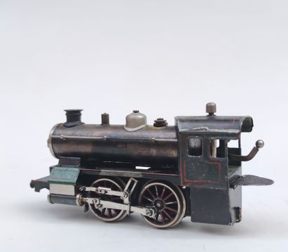 null 
BING GBN
LOCOMOTIVE à vapeur en métal peint, première moitié du XXe siècle
écartement...