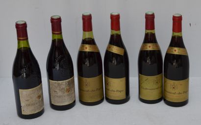 null 6 bout : 4 CDP 1980 BERARD, 2 CDP 1985 DOMAINE DE TERRE FERME