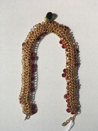 null Gripoix pour Chanel - (années 1980)

Spectaculaire collier en maille de métal...