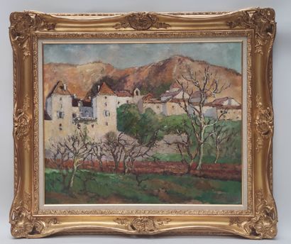 null 
André WILDER (1871-1965) 



View of Saint Vincent castle 

Oil on canvas signed...