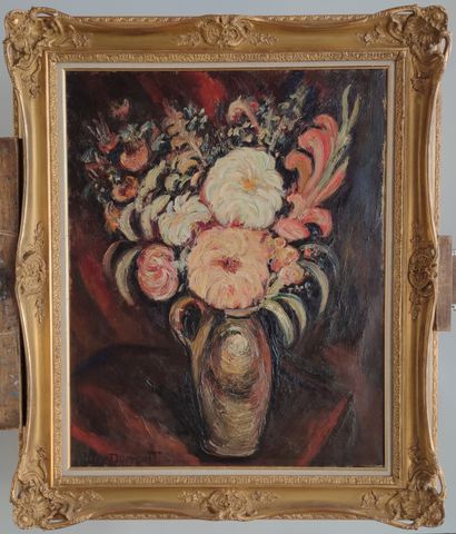  Pierre DUMONT (1884-1936) The big bouquet
Oil on canvas signed lower left 
92 x...