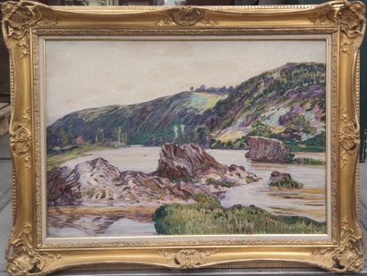 null 
Léon DETROY (1857-1955)



Edge of the Creuse 

Oil on canvas signed lower...