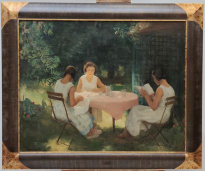 null Maurice Ambroise EHLINGER (1896-1981)

Moment of relaxation in the garden 

Oil...