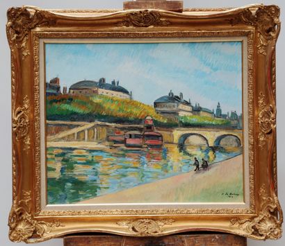 null 
Pierre DE BELAY (1890-1947)




Paris, The Seine, 1913




Oil on canvas signed...