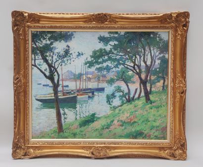 null 
Paul MADELINE (1863-1920)



The Port of Longivy, circa 1919

Oil on canvas...