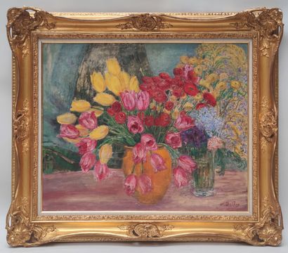 null 
Léon DETROY (1857-1955)


Bouquet de fleurs 

Huile sur toile signée en bas...
