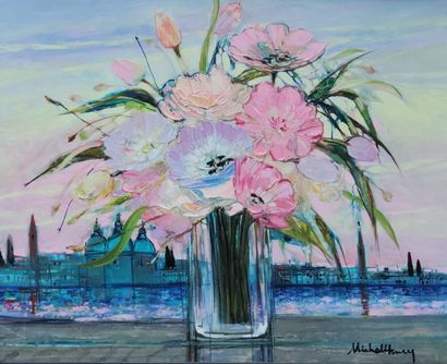 null MICHEL-HENRI (1928-2016)

"Bouquet de tendresse"

Huile sur toile, signée en...