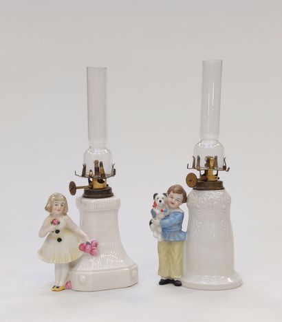 null 
19 small Alsatian ceramic subjects, some forming a box, saltcellar, hourglass

PAIR...