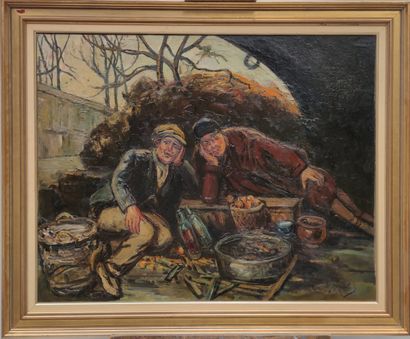 null Gustave MADELAIN (1867-1944)

The tramps 

Oil on canvas signed lower right...