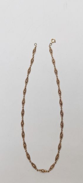 
Necklace in yellow gold 750°/00 with 25...