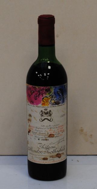 1 bout CHT MOUTON ROTHSCHILD 1970 (debut...