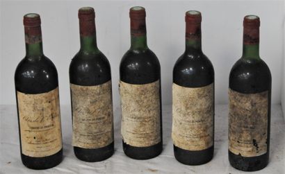 null 5 bout 2 CLOS DE L'EGLISE LALANDE DE POMEROL 1978, 3/1979 (1 ntlb, étiquettes...