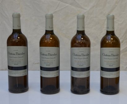4 bout CHT THIEULEY CUVEE COURSELLE BLANC...