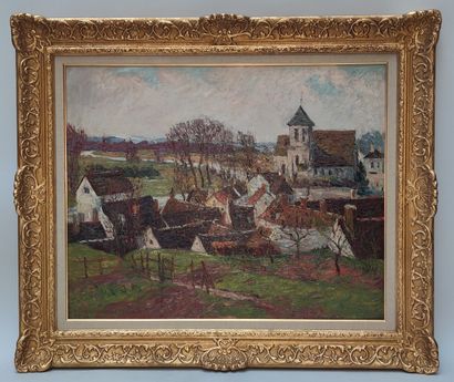 null André WILDER (1871-1965) 

Village en Normandie, 1904

Huile sur toile signée...
