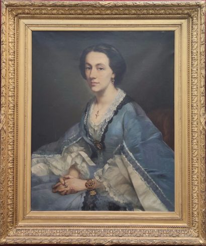 null 
Jean Marius FOUQUE (1822-1880)




Portrait de Dame assise à la robe bleue




Huile...