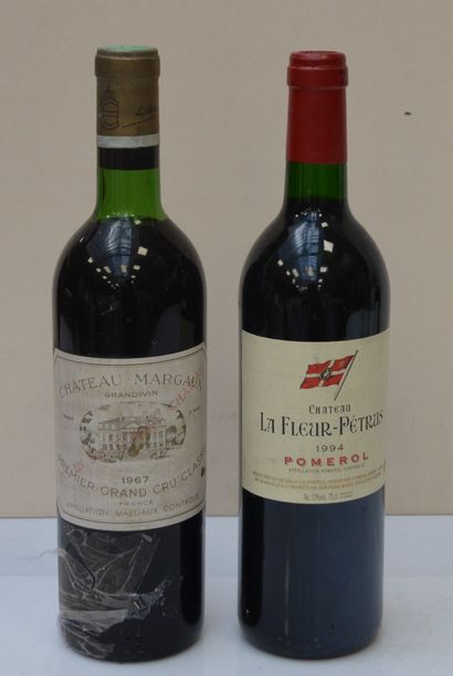2 bout : 1 CHT MARGAUX 1967 (ntlb), 1 CHT...