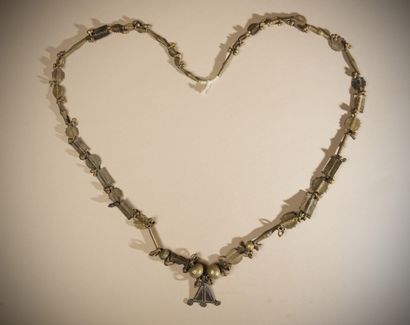 null BAOULE (Ivory Coast)

Beautiful necklace made of old round and rectangle beads...
