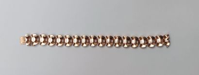 BRACELET IN YELLOW GOLD 750°/00 with stylized...