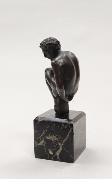 null 20th century french school 

Crouching figure or satyr 

Proof in bronze with...