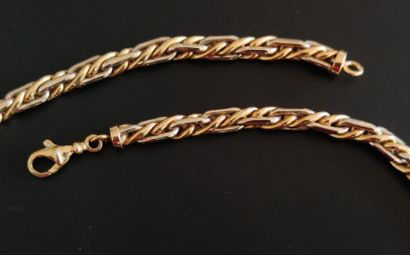 null NECKLACE IN YELLOW GOLD 750°/00 with snake chain. Weight : 35g