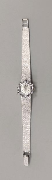 null 
LADY'S BRACELET, from the brand GERKA, in white gold 750°/00, mechanical movement...