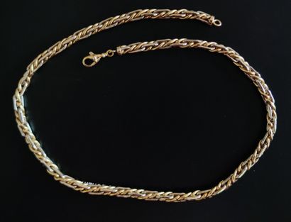 null NECKLACE IN YELLOW GOLD 750°/00 with snake chain. Weight : 35g