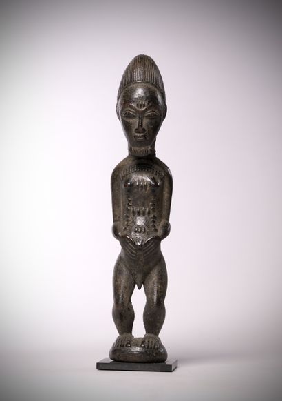 null Baoulé (Côte d'Ivoire) Statuette réprésentant probablement un conjoint de l'au-delà...