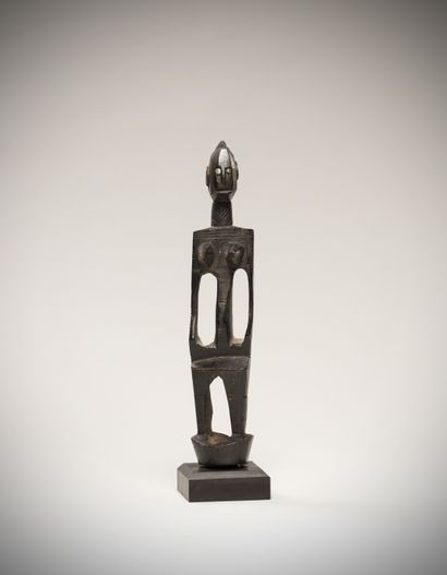 null 
Bambara (Mali) Cane top "Solima bere" representing a female character of a...