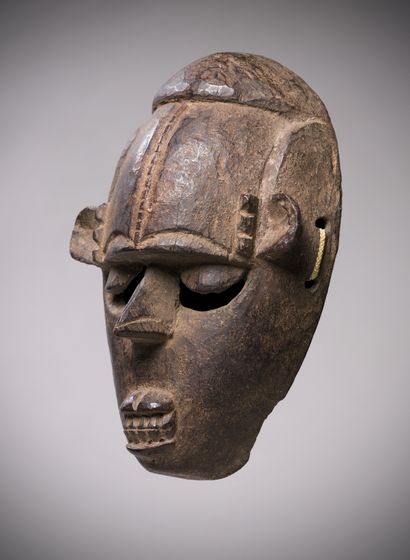 Ibibio (Nigéria) Masque facial en bois mi-lourd...